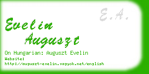 evelin auguszt business card